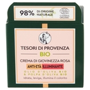 Tesori di Provenza Crema Viso Rosa Bio, Anti-età e Illuminante, 50 ml